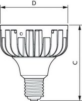 LED světelný zdroj TrueForce PHILIPS CorePro HPI MV 9000 lm 65W 840 E40 100D