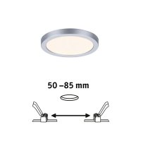 LED vestavné svítidlo Areo VariFit IP44 kruhové 118 6,5W 3000K matný chrom