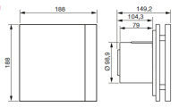 SILENT 100 CHZ DESIGN Ecowatt IP45 tichý malý úsporný axiální ventilátor