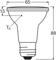 LEDVANCE LED PAR20 DIM P 6.4W 927 E27