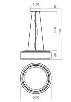 Závěsné svítidlo SOLERA SU LED 36W 3000K/4000K REDO 01-3592