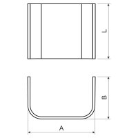 Spojka pro zemní kanál KOPOKAN 120x100 mm. KOPOS SPOJKA K2_ZB