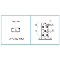 TA-N 80X40 G 01851 Podparapetní přístrojový kanál, 80x40 - šedá IBOCO B01851