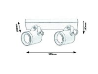 Elva GU10 2X 35W IP44 antracit RABALUX 7930