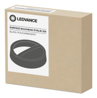 Připevnitelný kroužek krytu LEDVANCE SURFACE BULKHEAD EYELID 250 BK