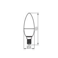 Světelný zdroj LED IQ-LED C35E14 5,9W-CW (starý kód 33733) KANLUX 36687