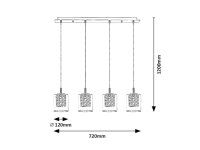 Duchess G9 4xMAX 40W IP20 chrom RABALUX 3116