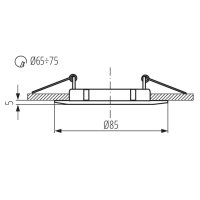 Kanlux 02583 LUTO CTX-DS02B-C/M - Podhledové bodové svítidlo