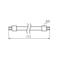 T8 LED GLASSv4 18W-CW Lineární světelný zdroj LED KANLUX 33213