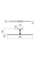 Nástěnné svítidlo LINEAR AP LED 16.4W 3000K SWH REDO 01-3462