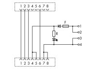 propojovací modul RJ-45 s výkonovými kontakty WAGO 289-196