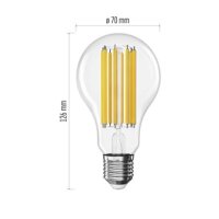 LED žárovka Filament A70 E27 18W (150W) 2452 lm teplá bílá EMOS ZF5D82