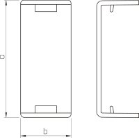 OBO WDK HS40090RW Kryt spojů pro kanál WDK 42x93x18mm čistě bílá