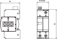 OBO V25-B+C 1+NPE+FS Kombinovaný svodič přepětí, typ 1+2,1P+NPETN,DS, 280V