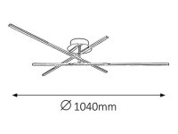 Meredith LED 18W IP20 chrom RABALUX 2479