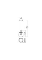 Závěsné svítidlo CANDELA SU LED 6.6W 3000K GD REDO 01-1819