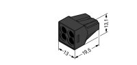 Spojovací krabicová svorka 4x 0,75-2,5 mm2 (CYA) WAGO 773-514