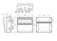 Famatel 3974 Skříň 3974 ACQUA Combi IP65, 16 modulů, 330x330x150mm