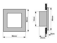 RAN-W-WW vestavné svítidlo bílé T-LED 106510