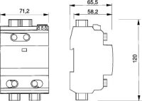 OBO V-PV-T2-1500+FS Svodič přepětí pro FV typ 2 40kA(8/20),DS 1500V DC šedá