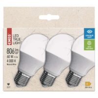 LED žárovka True Light A60 E27 7,2W (60W) 806 lm neutrální bílá EMOS ZQ5145.3