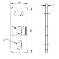 konzola 21x41, materiál 2,5mm, délka 150mm, žárový zinek CADDY CDC15-3 311649