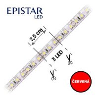 LED pásek 120LED/m, 3528, IP20, červená, 12V, š.8mm, 30m FK TECHNICS 4739824-63