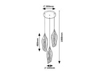 BELLINI E27 3x 60W IP20 černá RABALUX 72203