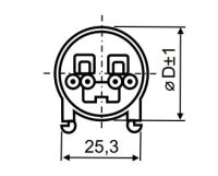 Světelný kompenzační kondenzátor 9uF 30x75mm svorkovnice zacvaknutí LCP0090012