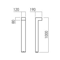 XTORRE STREET LIGHT 1Mr 1x10W 4000K T2-S