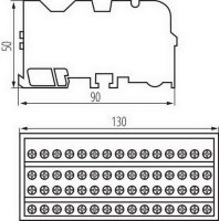 KTB-125-15-M Svorkovnice na DIN lištu  (starý kód 23331) KANLUX 23333