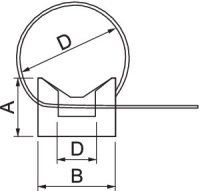 OBO CTC 7,5x180 LGR Příchytka s kab. páskem 7,5x180mm světle šedá Polyamid PA