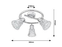 Hestia E14 3x 40W IP20 chrom RABALUX 5301