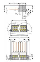 Průchozí svorka 2,5 mm2 šedá Wago 731-136/048-000