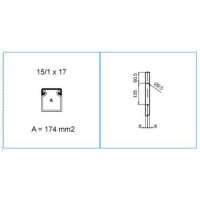 TMC 15/1X17 W 00601 Minikanál s čelním víkem 15/1x17 - bílá IBOCO B00601