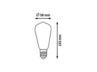 Filament-LED E27 ST58 6W 510Lm 2700K RABALUX 1659