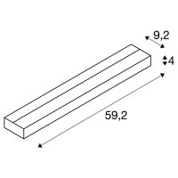 nástěnné svítidlo SEDO 14 LED hranaté kartáč. hliník sklo satinované SLV 151786