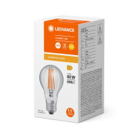 LEDVANCE LED MOTION SENSOR CLASSIC A FILAMENT 7.3W 827 Clear E27