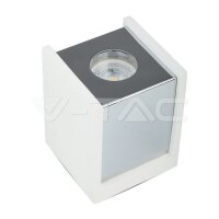 GU10 Fitting Gypsum Surface With Chrome Bottom Square, VT-860 V-TAC SKU3116