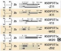 Koncový spínač plastový s kladkou - kovové kolečko, šířka 50mm KSDP3T12W02