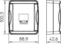 OBO LSC I+II Čítač bleskových proudů 1kA-100kA IP65 140x89x43 plast