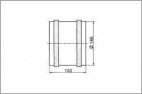 Maico 0080.0991 ECA 15/4 E potrubní axiální ventilátor DN 150