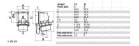 Přívodka přístavná16A 5p 400V IP67 6h Quick-Connect BALS 26056