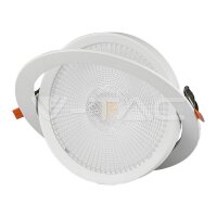 V-TAC LED Downlight 20W Movable 4000K VT-2-20