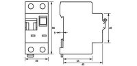 Kombinovaný chránič DRCBO 3 B10/0,03/1N-A 1+NP 10A 0,03A char.B DOEPKE 09932102