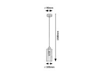 TANNO dub E27 1x 25W IP20 dub RABALUX 72141