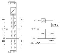 4kanálový binární vstup DC 24V 0,2 ms WAGO 750-1421