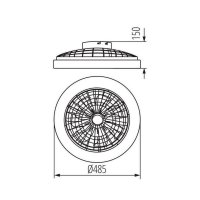 PLAVE LED CCT Svítidlo LED s ventilátorem KANLUX 38033