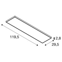 PANEL C, 1200 34 W 830/840 UGR SLV 1008605