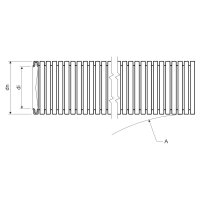 Ohebná trubka UV stabilní bezhalogenová PA pr. 34,5 mm, 350N/5cm, černá